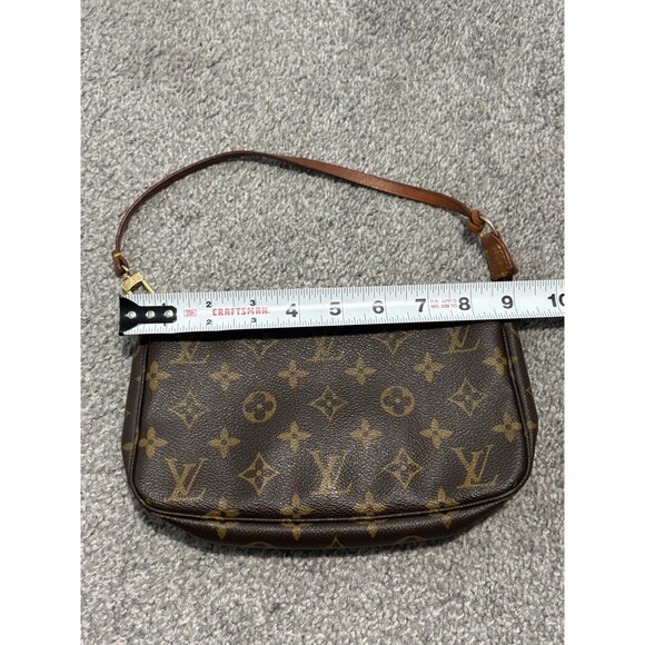 Louis Vuitton Pochette Monogram Canvas Pouch Handbag Authentic - Picture 4 of 9